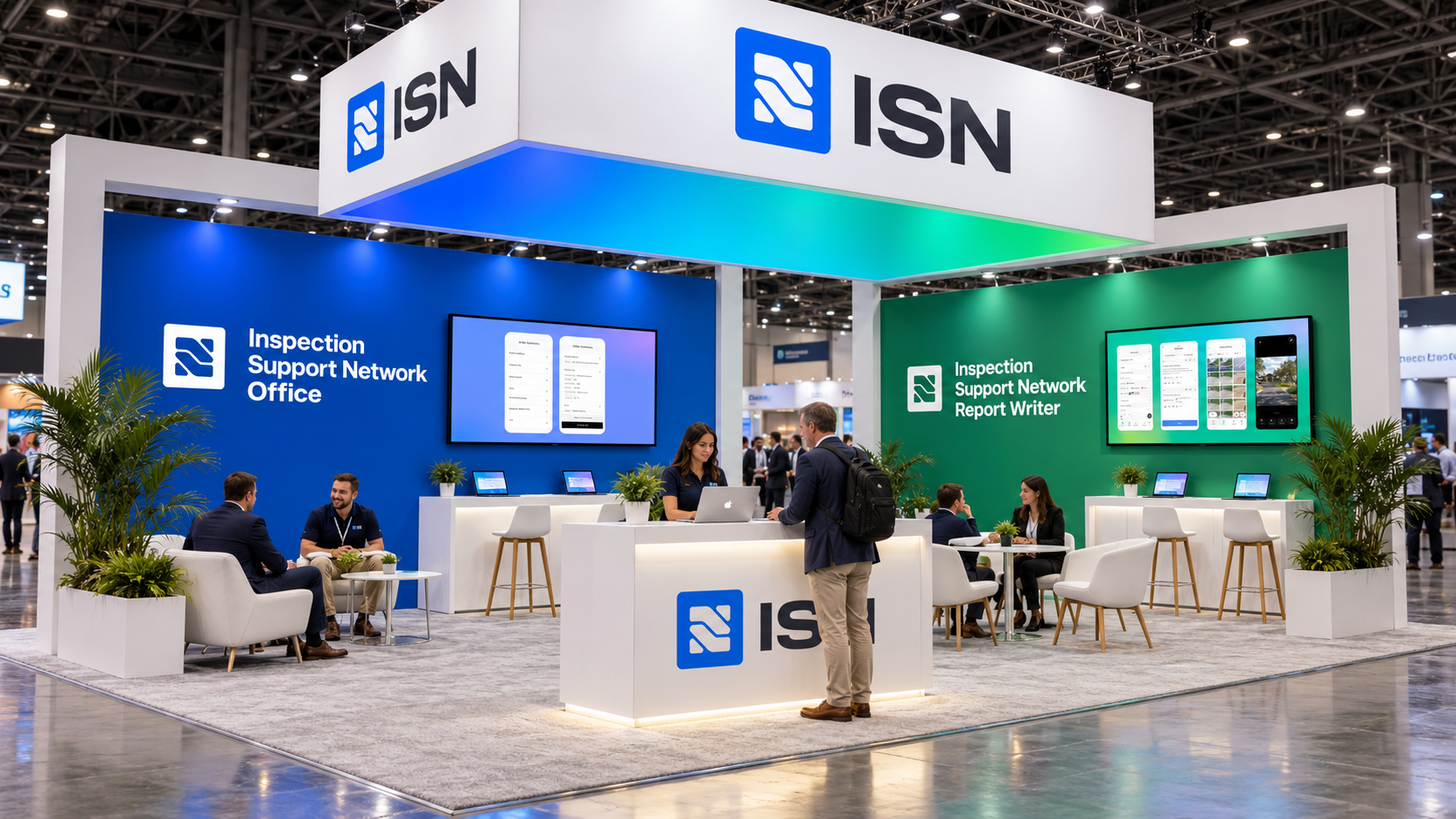 ISN exhibition booth