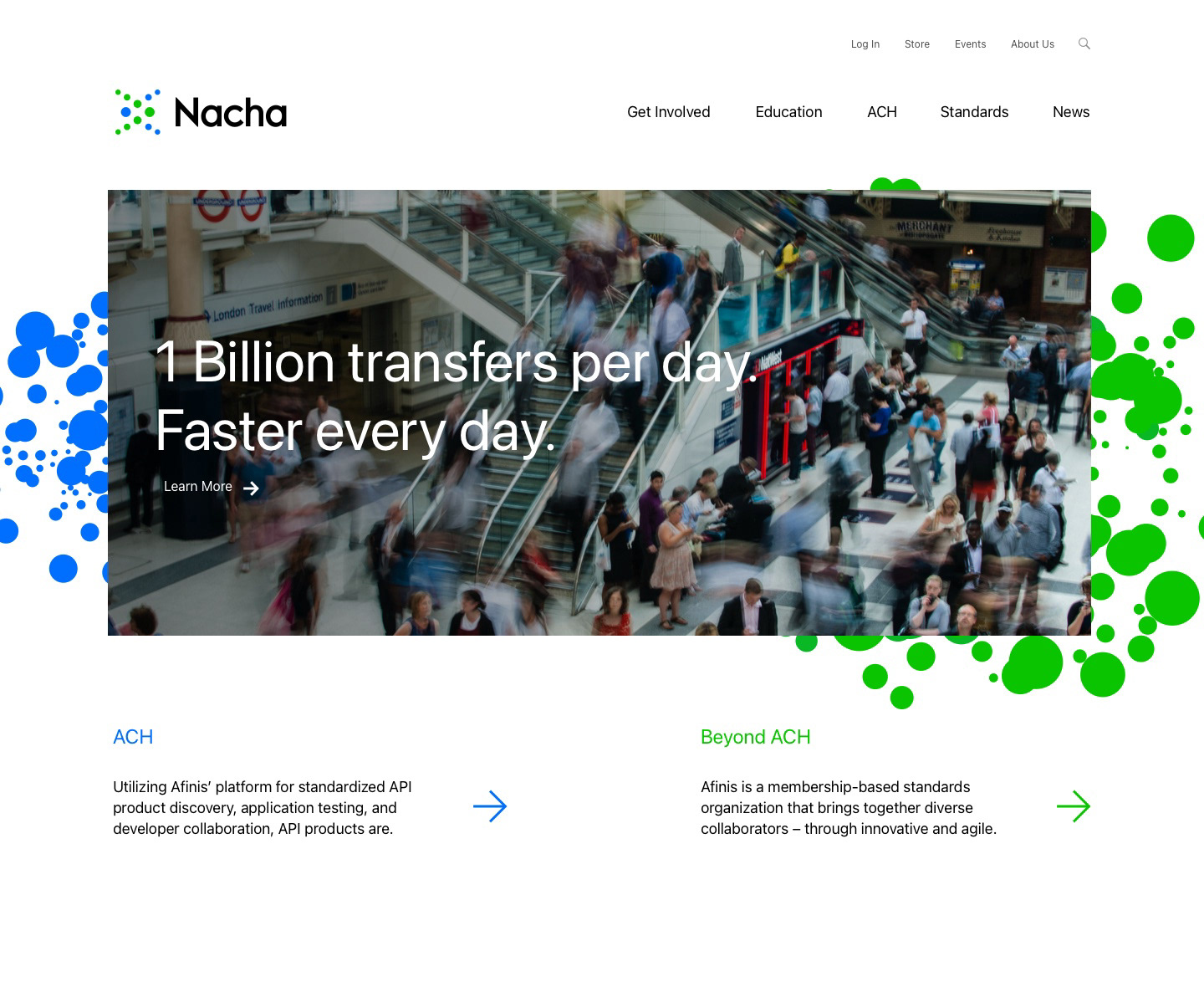 Nacha web design visual