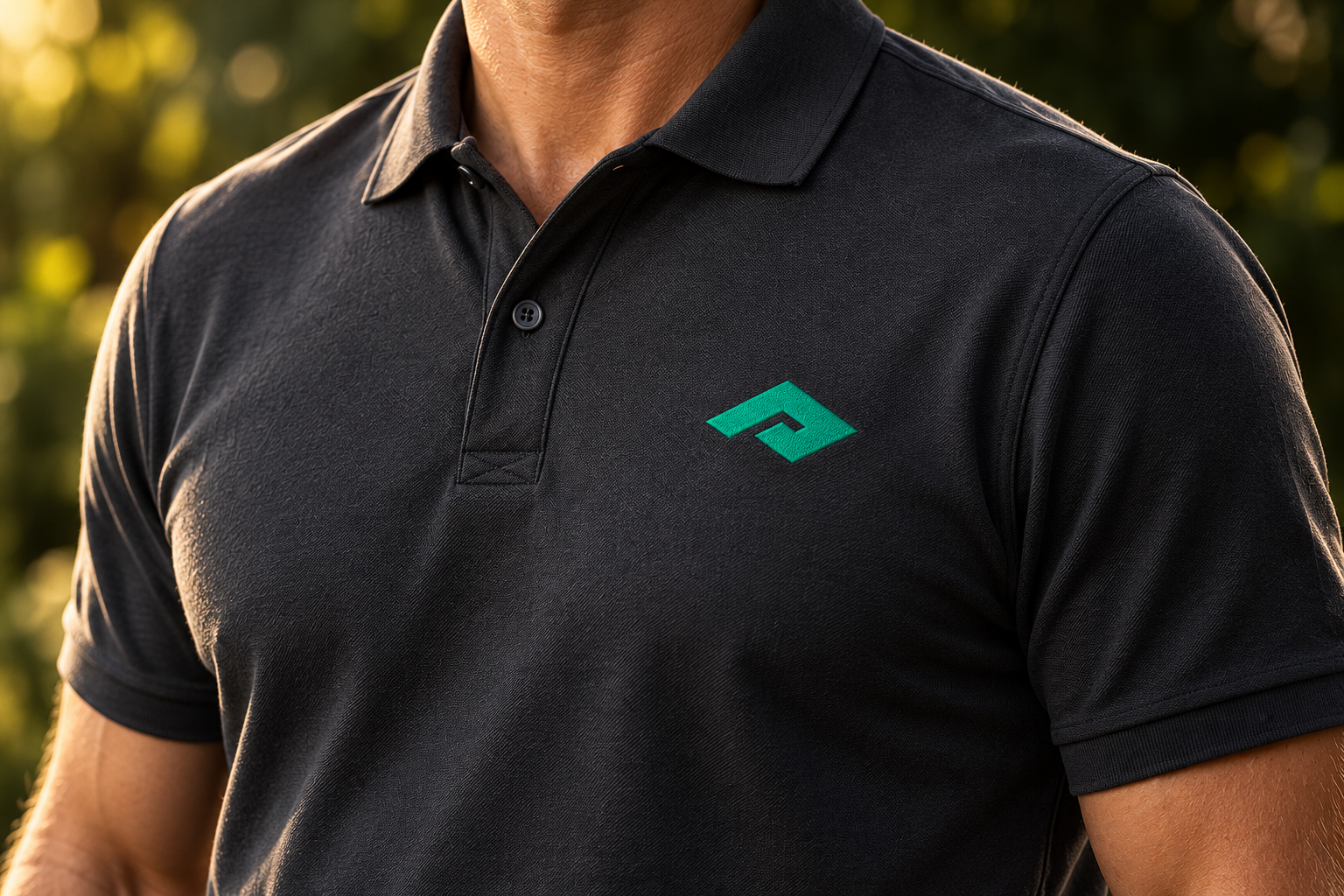 Palmtech logo on a polo