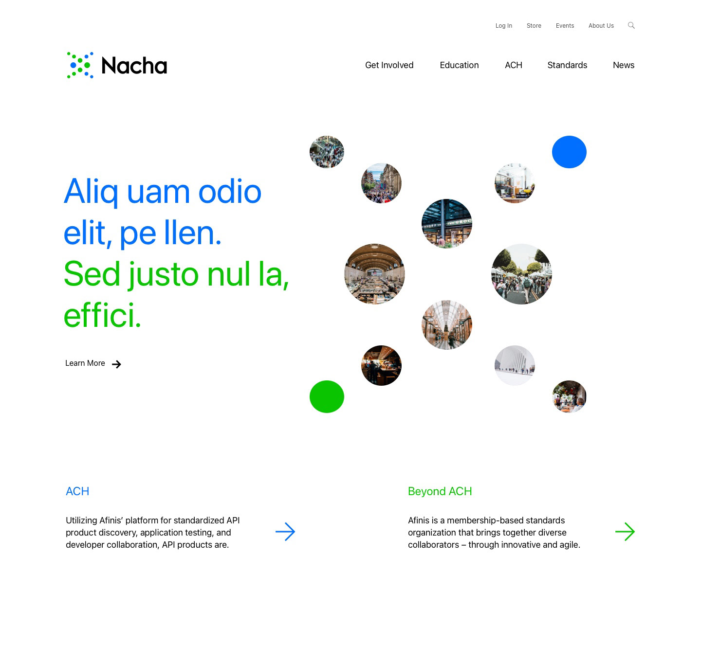 Nacha web design visual