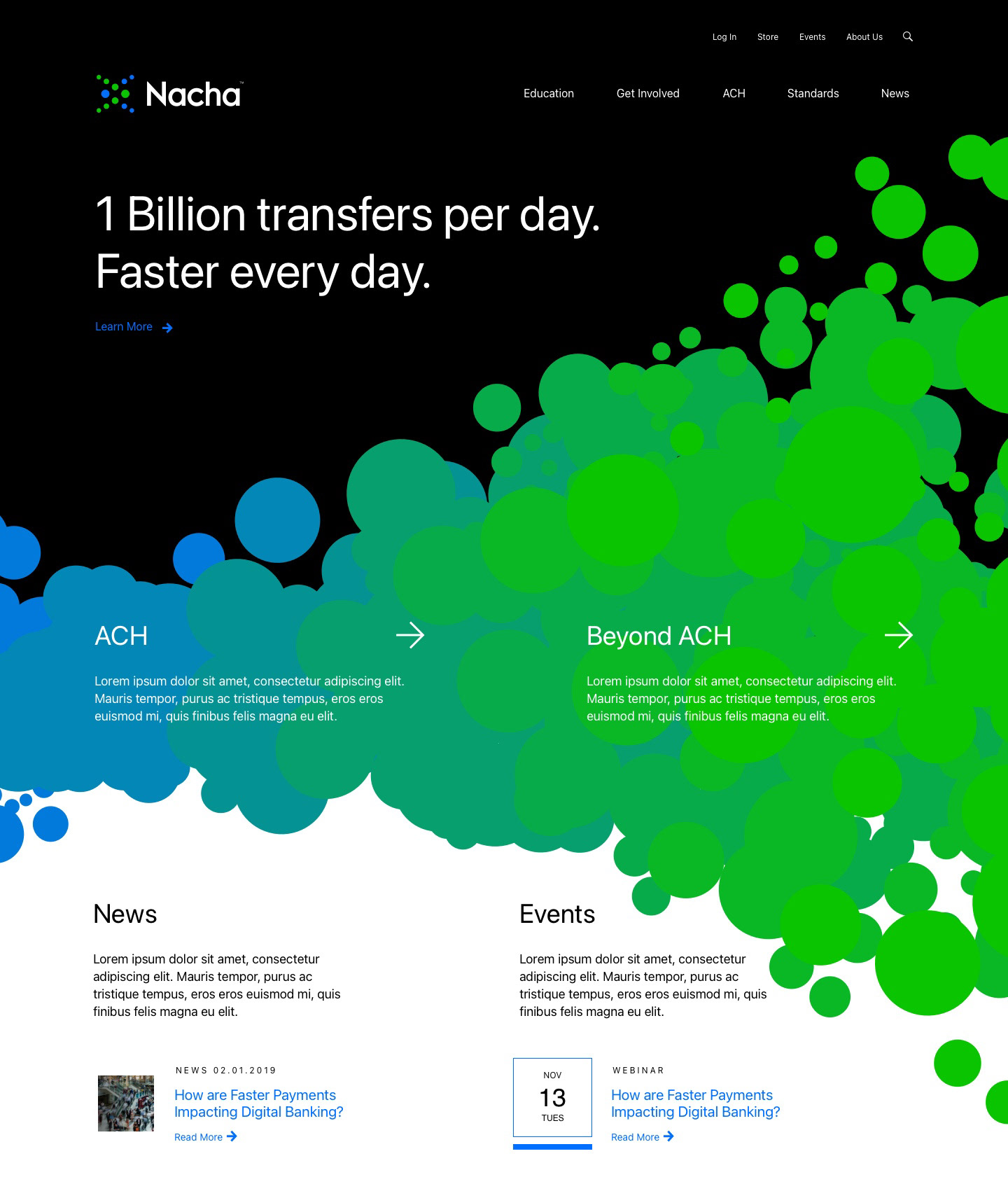 Nacha web design visual